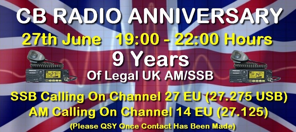 CB Radio Anniversary - 9 Years of Legal AM/SSB