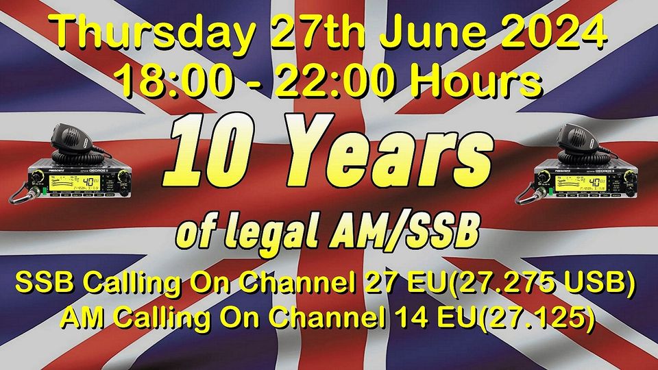 10 Years of legal AM/SSB in UK